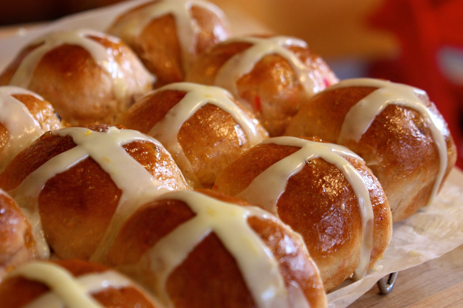 Hot cross buns. 